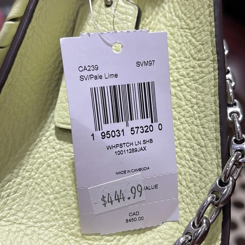 Coach Lane Shoulder Bag With Whipstitch
SV/Pale Lime - Picture 6 of 6